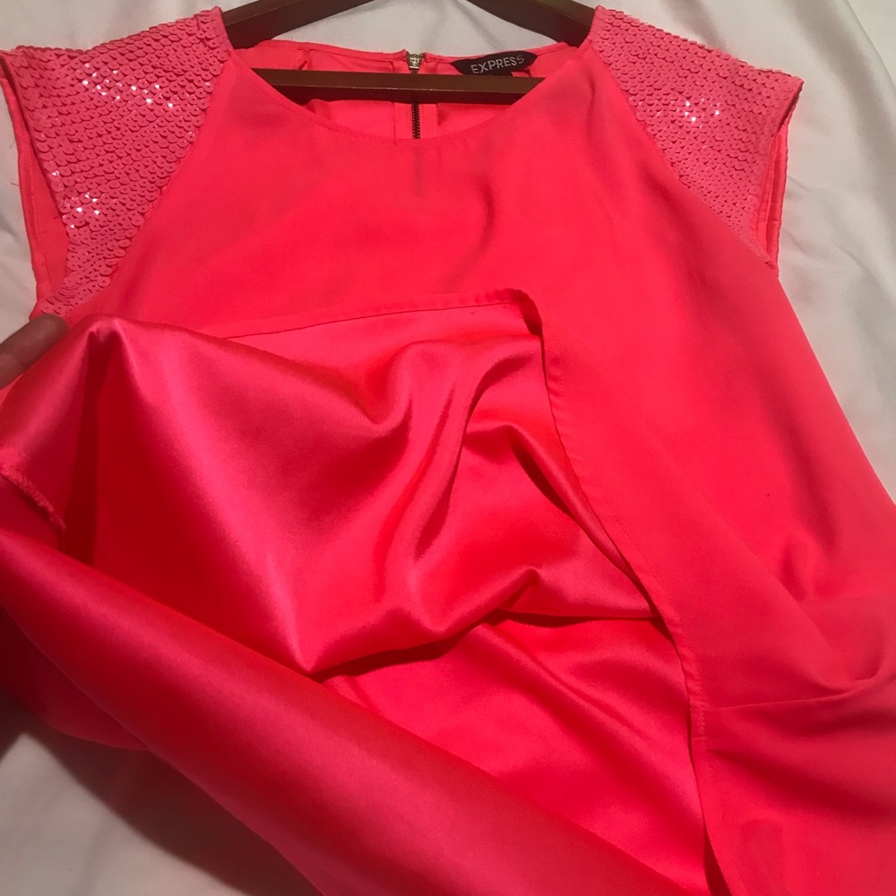 Express shirt sequin shoulders